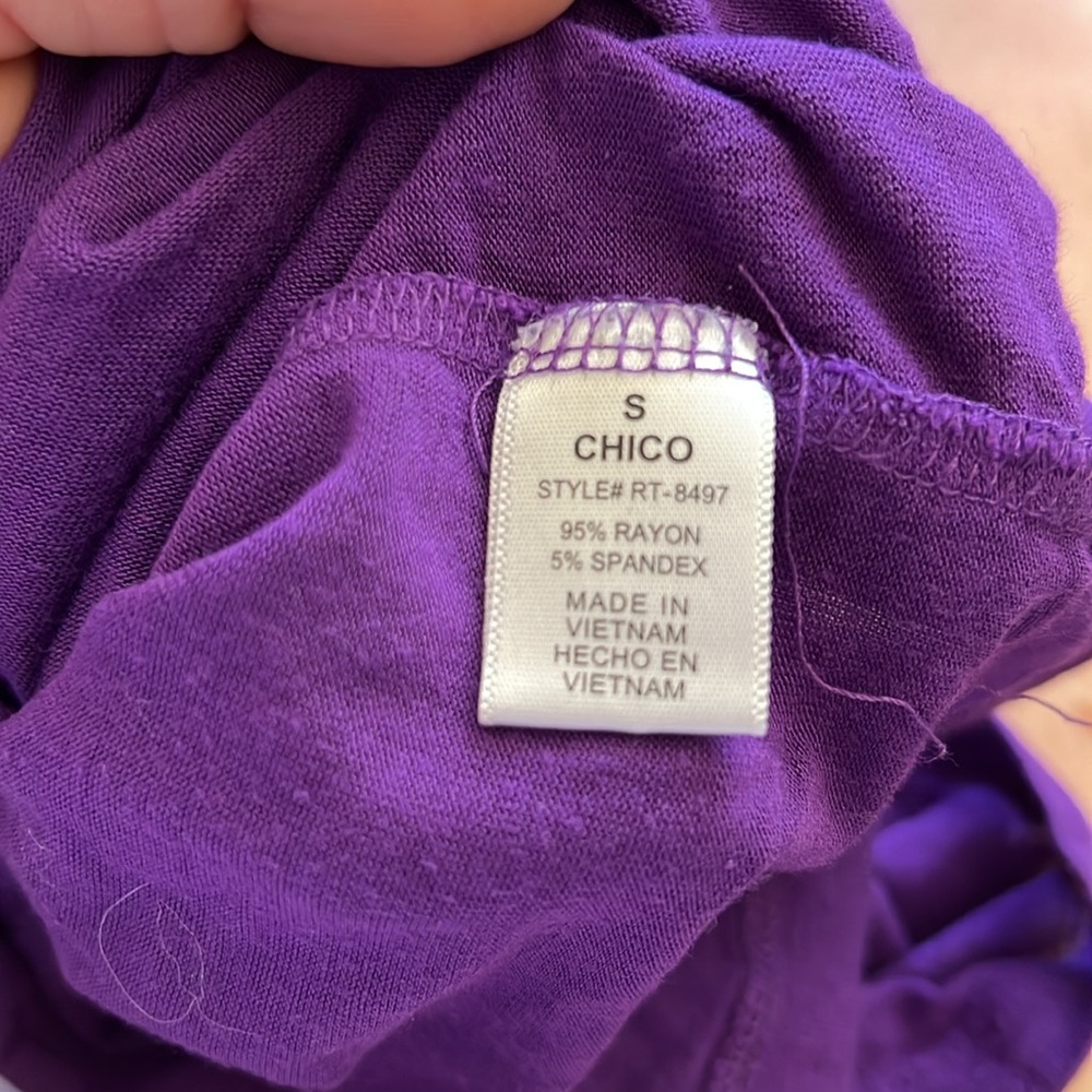 Purple Racerback Tank, Size S - Picture 4 of 4